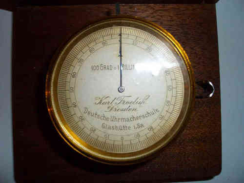 Micrometer der Glashütter Uhrmacherschule von Karl Fröhlich