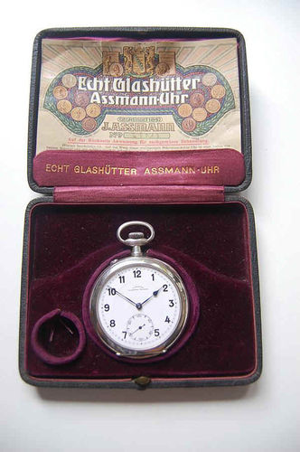 Silbertaschenuhr von Julius Assmann (Werk-Nr. 25013 / Gehäuse-Nr. 25012)