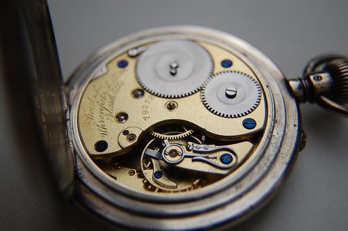 Offene Silbertaschenuhr Deutsche Uhrenfabrikation A.Lange&Söhne Glashütte i. Sa. Nr. 79272